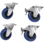 Set rotelle Roadinger RD-100 100 mm blu, 2 rotelle con freno