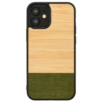 Custodia per cellulare Man and Wood per iPhone 12 mini – Bambuswald nero