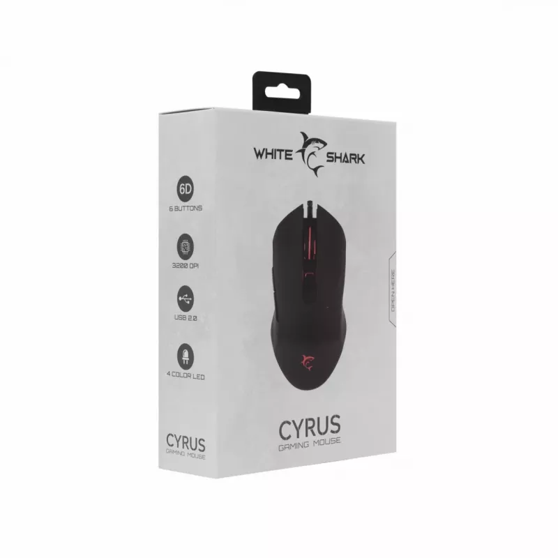 White Shark Cyrus mouse gaming 6B LED 320