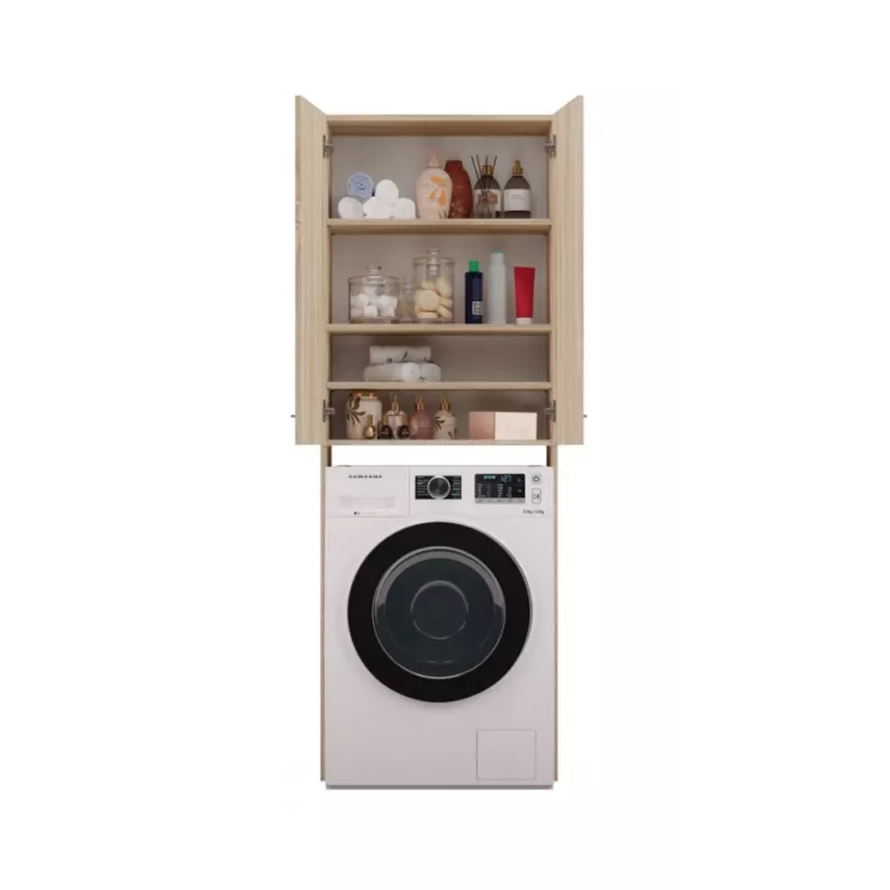 Armadietto a parete bagno top e shop POLA DD SONOMA, struttura rovere, a parete, 4 ripiani