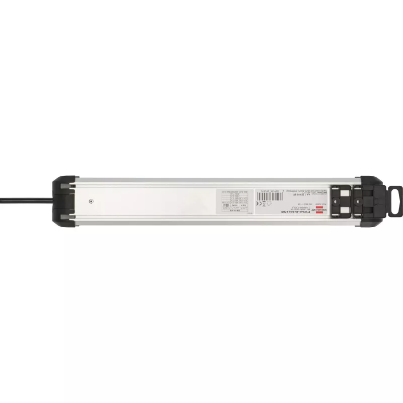 Ciabatta Brennenstuhl 1391030611 3 m 6 prese AC per interni nero argento