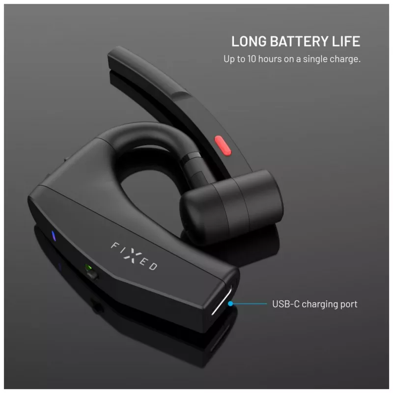 FIXED Talk Pro auricolare Bluetooth, nero