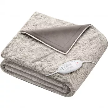 Beurer HD 75 Cosy Nordic Coperta termica, 130 x 180 cm, grigio
