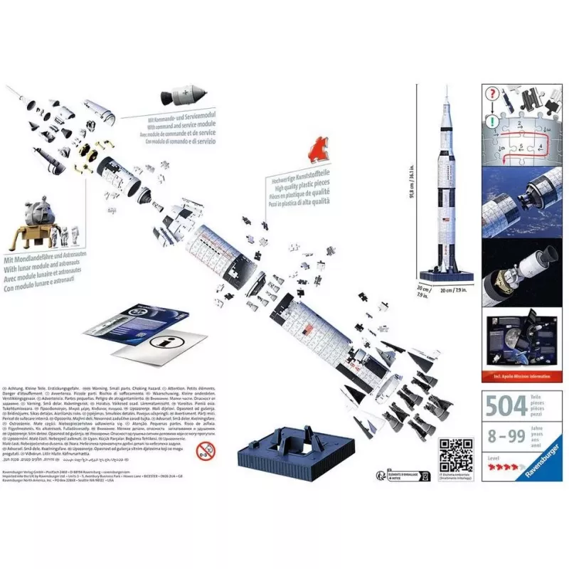 Puzzle 3D Ravensburger 11545 440 pezzi Età consigliata 8-99