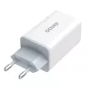 Alimentatore SAVIO LA-07 GaN 65W, USB, QC4.0+, PD 3.0, bianco