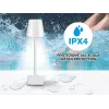 Lampada da tavolo ricaricabile Beper P201UTP102, interruttore touch, 2 W