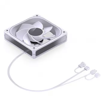 Ventola per raffreddamento Jonsbo ZA-120 Reverse Blade PWM ARGB 120 mm bianca