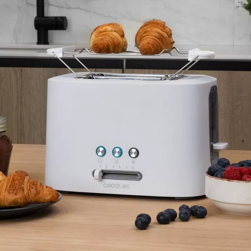 Tostapane Toast&Taste 9000 Double bianco (bianco, 980 Watt, per 2 fette di pane tostato)