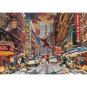 Thomas Kinkade Studios: Marvel - Deadpool, Snow Day, puzzle 1000 pezzi