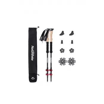 Bastoncini in carbonio rossi NATUREHIKE nh20ds003