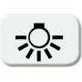 BJ - Reflex SI - Simbolo pulsante luce *bianco alpino* (2525LI-214)