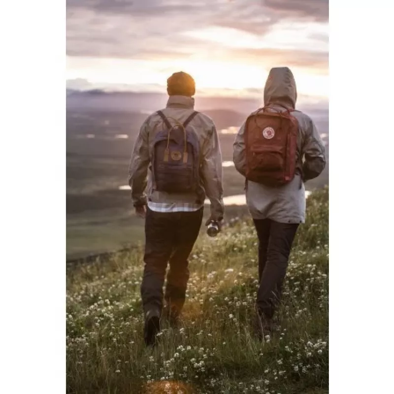 Fjällräven Kånken zaino grafite vinylon chiusura lampo