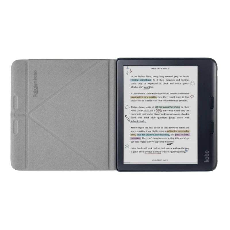 Custodia a libro Rakuten Kobo SleepCover 17,8 cm nero