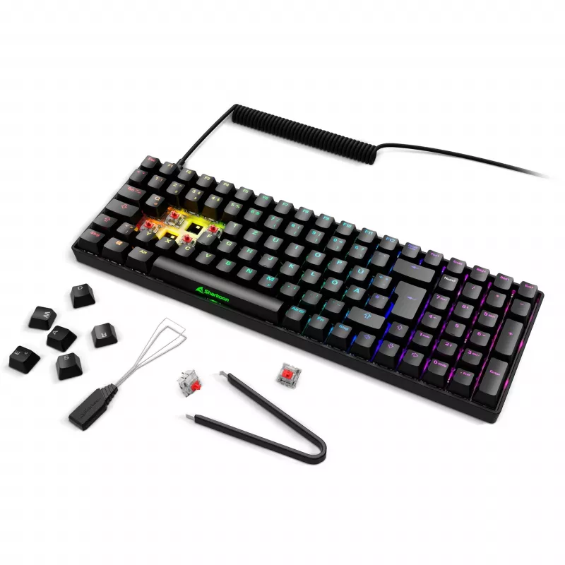 Sharkoon SGK50 S2 Tastiera gaming RF wireless QWERTZ tedesco