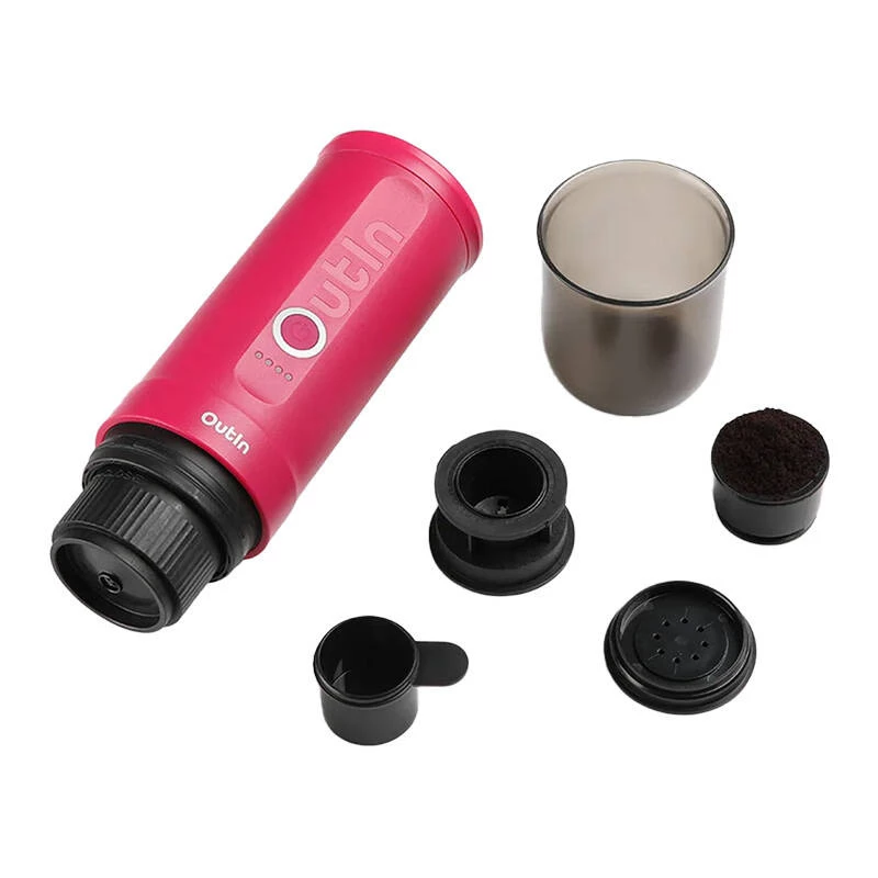 OutIn Nano macchina per espresso portatile, Crimson Red