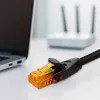 Cavo patch Ethernet QOLTEC CAT6, 2×RJ45, 20 m, nero
