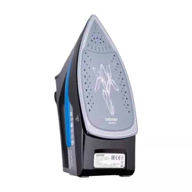 Zelmer Krokus ZIR3220 ferro da stiro a vapore, 3000 W, colpo di vapore 200 g, piastra in ceramica, blu