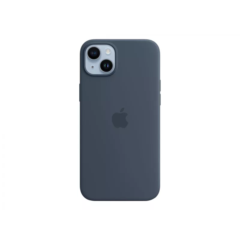 Custodia in silicone Cover Apple iPhone 14 Plus MagSafe Storm Blue
