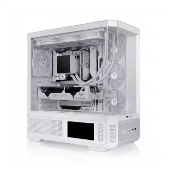 Case PC THERMALTAKE Midi View 370 TG ARGB Snow/bianco con vetro temperato, illuminazione ARGB