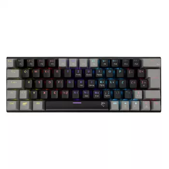 Tastiera meccanica gaming White Shark Wakizashi GK-002121V2 — telaio nero/grigio, switch US Blue