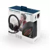 Headset gaming con filo GEMBIRD MHS-03-BKRD — binaurale, circumaurale, 3,5 mm, cavo 1,8 m, rosso/nero