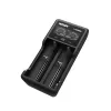 Caricabatterie XTAR VC2SL — USB 5V 1A, LCD, carica 2 celle, compatibile Li-Ion/NiMH/NiCd, formati A/AA/AAA/AAAA/C/D/SC, nero
