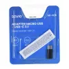 Savio AK-31 / B adattatore cavo/interfaccia di genere Micro USB USB 3.1 Type-C nero