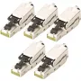 Digitus connettore CAT 6A montabile sul campo STP 5 pezzi connettore RJ-45 argento