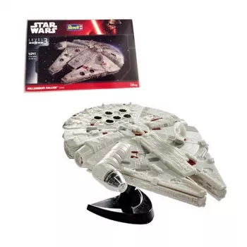Revell 03600 Star Wars Millennium Falcon (Han Solo) scala 1:241 kit modello in plastica non assemblato/non verniciato senza colla, colore e pennello