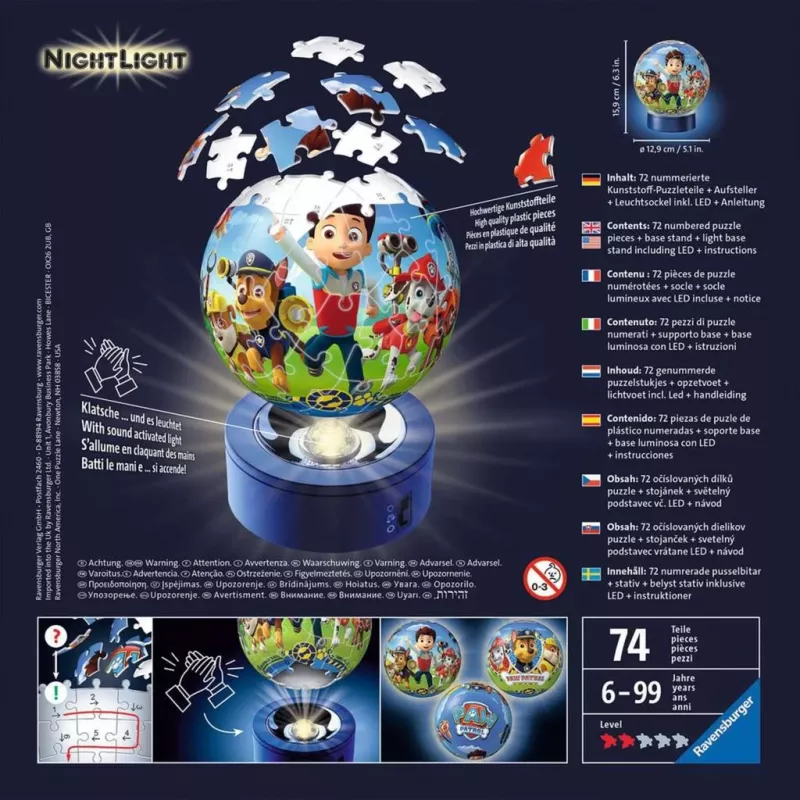 Ravensburger Puzzle Ball luce notturna P