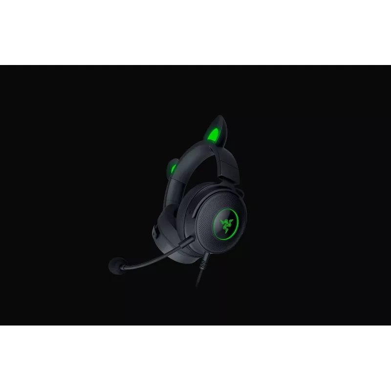 Razer Kraken V2 Pro Kitty Edition – cuffie gaming over-ear con filo, nero