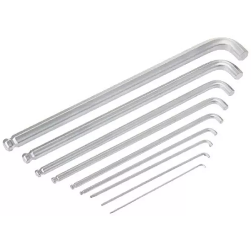 Wera 950/9 Hex-Plus 4 set chiavi a brugola, metriche, cromate
