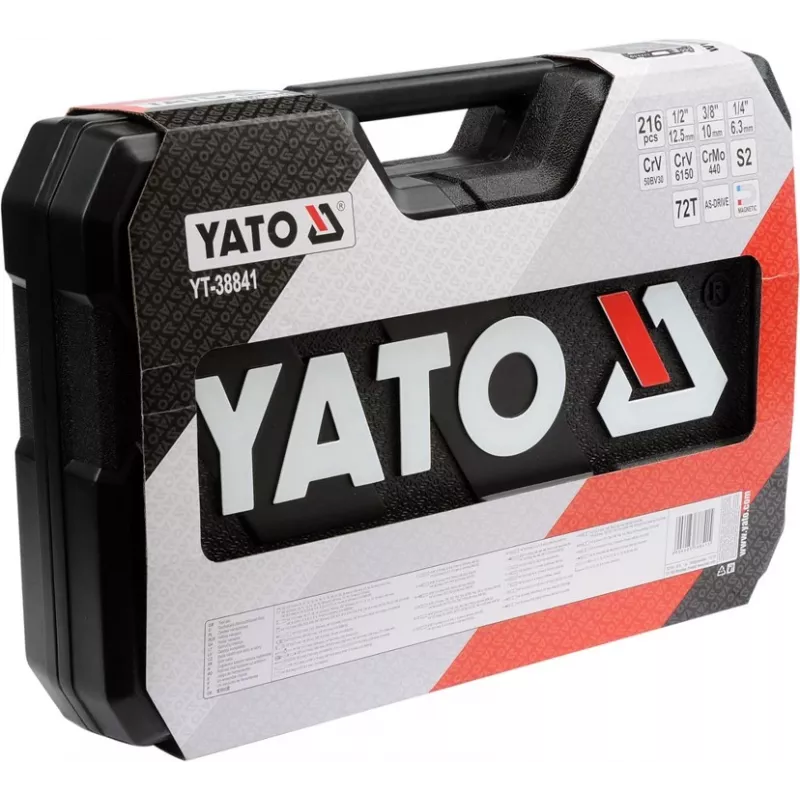 YATO YT-38841 set di chiavi a bussola 1/4