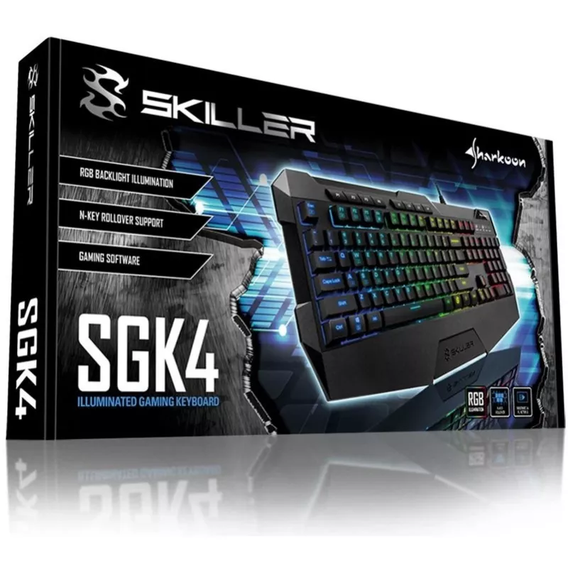 Tastiera Sharkoon SKILLER SGK4 gaming USB QWERTZ tedesco nero