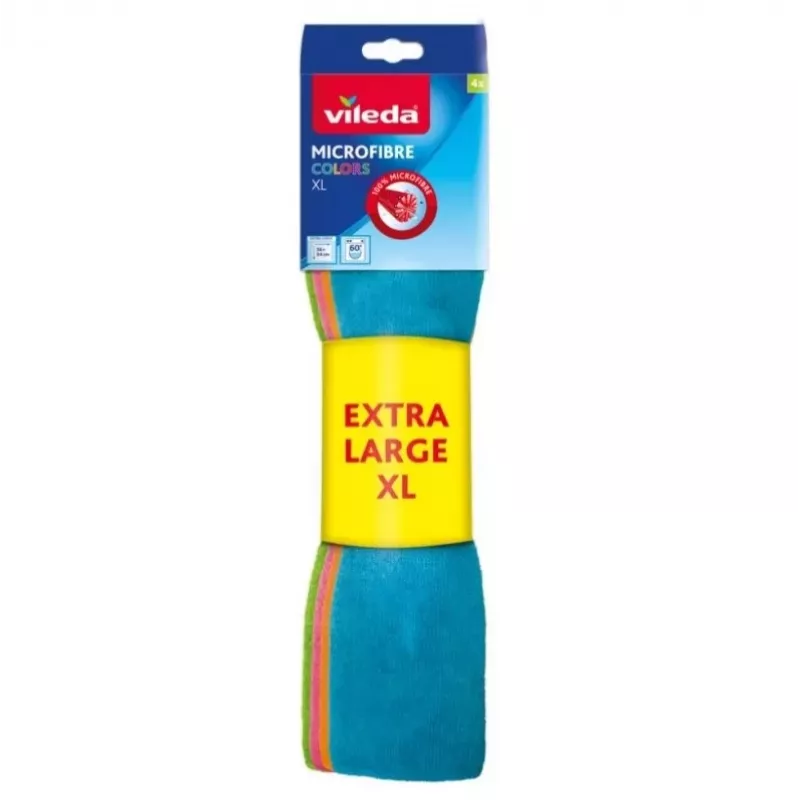 Panno per la pulizia Vileda panno in microfibra Colors Extra Large 4 pz.