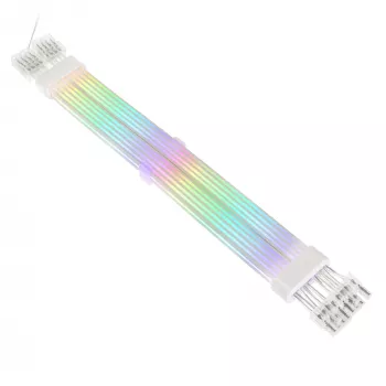 Cavo prolunga PCI-E 8-Pin Kolink Umbra Radiant ARGB — doppio 2× 8-Pin, prolunga sleeved per alimentazione GPU