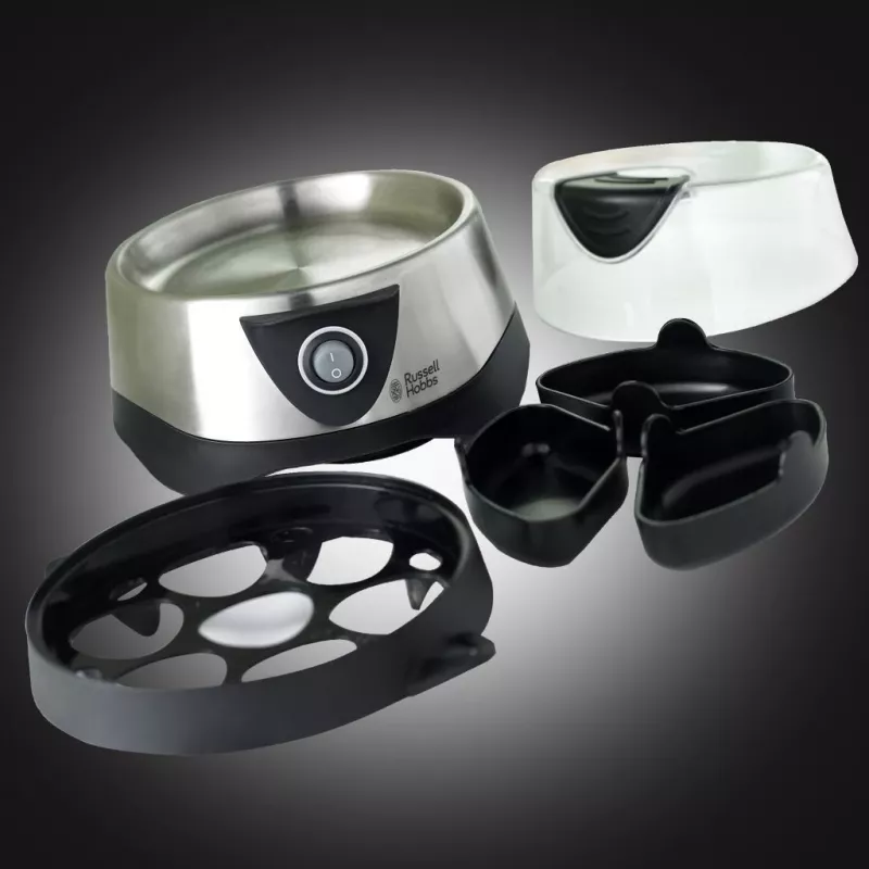 Russell Hobbs cuociuova Cook At Home Stylo acciaio inox 14048-56 1404856 (14048-56)