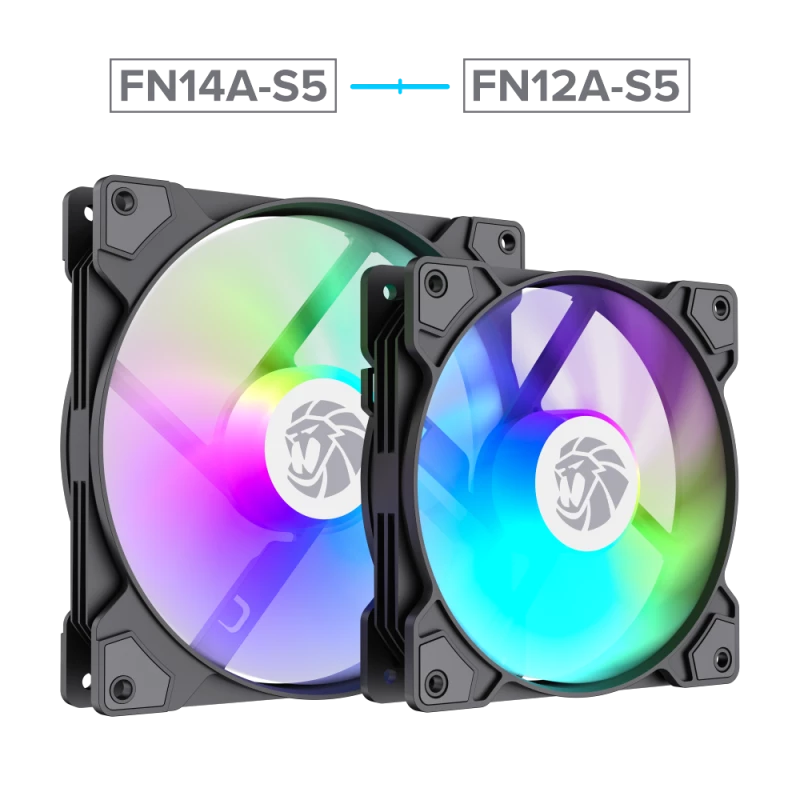 Gamemax | Ventola per case | FN14A-S5 | Nero