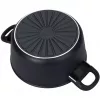 BALLARINI 75002-921-0 pentola rotonda nera alluminio 24 cm
