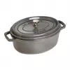Cocotte ovale in ghisa Staub 29 cm, grigio grafite