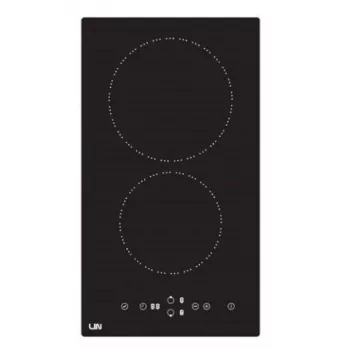 Piano cottura in vetroceramica LIN LC-G3048, incasso, 4 zone di cottura, 3000 W, comandi touch, superficie in vetro, sicurezza bambini