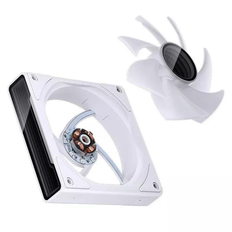 Ventola per case Jonsbo ZK-120W 3in1 A-RGB bianco — 120 mm, illuminazione A-RGB