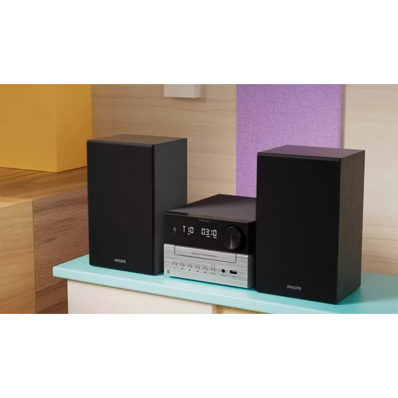 Philips TAM3205M2 sistema audio home audio microsistema 20 W nero, argento