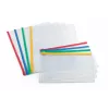 Cartella Forpus, A4, con varie chiusure zip, trasparente 0819-001