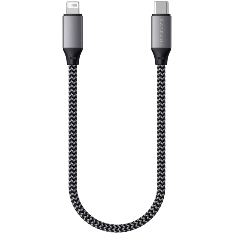 Cavo USB Satechi ST-TCL10M 0,25 m USB-C USB-C/Lightning nero grigio