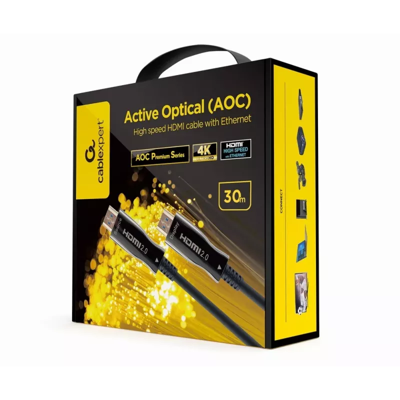 Cavo HDMI Gembird CCBP-HDMI-AOC-30M-02 30m HDMI Type-A maschio nero