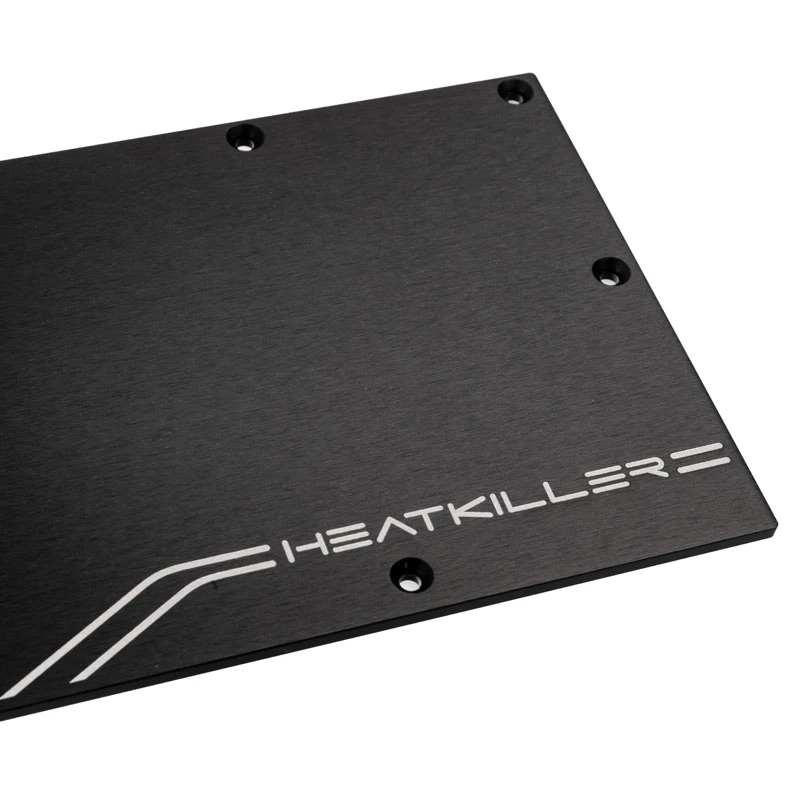 Backplate Watercool 16070 — componente in alluminio per sistema di raffreddamento computer, nero, 1 pz.