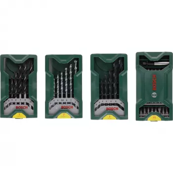 Bosch Mini X-Line Multipack 3+1 set di punte e inserti, 46 pz.