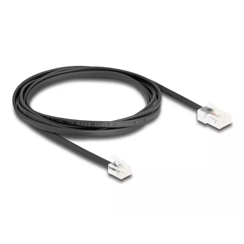 Cavo telefonico DeLOCK 88036 RJ45 a RJ11 2 m nero