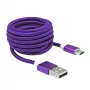 Sbox USB->Micro USB M/M 1m USB-10315U viola prugna